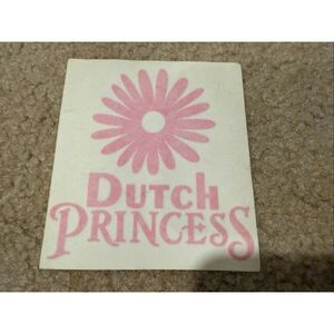 Dutch bros Dutch princess decal sticker